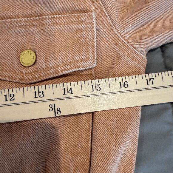 NEW! Triarchy Jumpsuit in Clay One Piece Denim Jumper Lined to Cuff Oversized XS - Picture 13 of 16